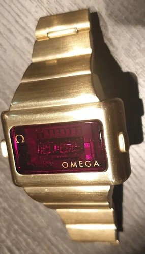 OMEGA TIME COMPUTER LED VINTAGE OMEGA 1601 TC2 Gold