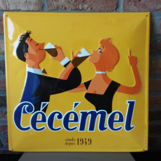 Superbe ancienne plaque publicitaire Cécémel