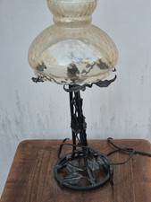 Ancien lampe en fer forgé, art deco