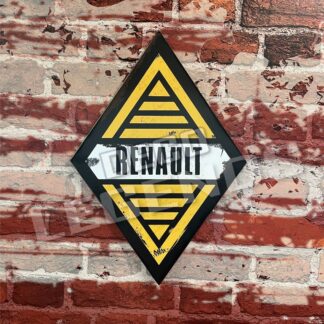 Enseigne renault, plaque publicitaire vintage