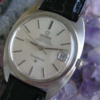 Vintage Omega Constellation Chronometer Stainless Automatic Wrist Watch