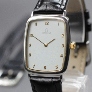 Vintage 1989 [Near MINT] Omega De Ville Cal.1378 26mm Quartz White Arabic Men's