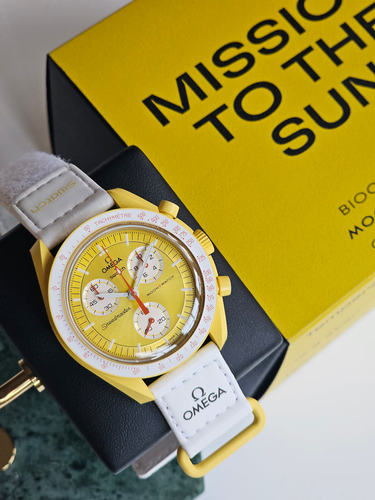 Omega X Swatch Mission To Sun Quartz Watch 42mm - SO33J100
