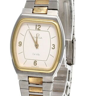 OMEGA Vintage De Ville White Dial Two-tone SS Women's Watch 9005 -Store Display