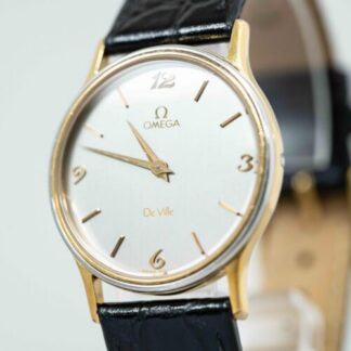*NEAR MINT* Vintage OMEGA De Ville Cal.1365 Quartz Silver Arabic Dial Men's 31mm