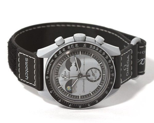 Swatch x Omega Moonswatch Mission To Earthphase SO33M700 Black Gray New