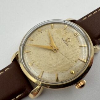 Vintage OMEGA 2720-5 SC Gold Plated 80 Mic Waffle Dial Manual Cal Ω 283 - 35 mm