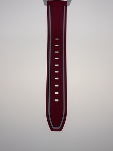 Omega Digital Quartz Rubber Watch Used, Unisex, Silver Dial From Japan