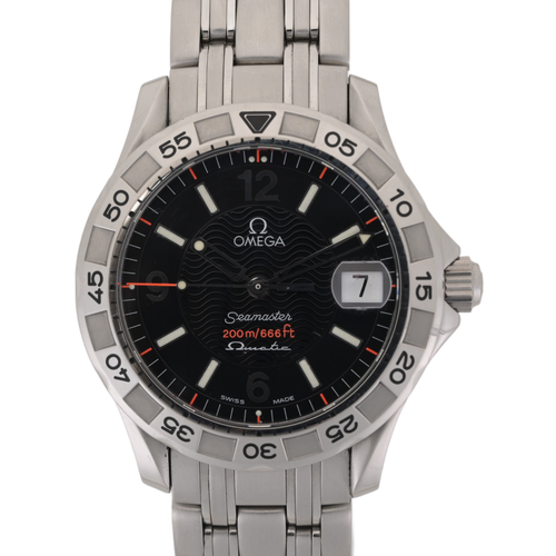 OMEGA Seamaster Omegamatic 2514.50.00 Black & Orange 37mm Men's Watch + Papers