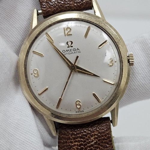 Vintage Omega Mens Wrist Watch Automatic Cal 550 Swiss 17 Jewels 10k Gold Filled