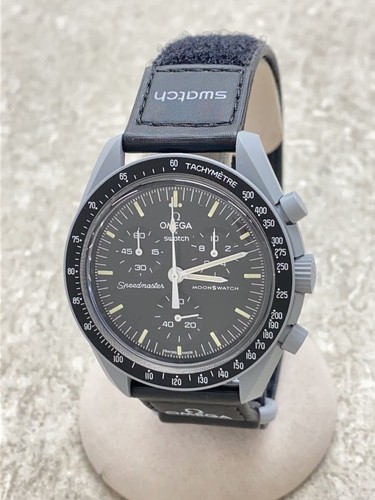 Omega Quartz Digital Watch Black Used From Japan