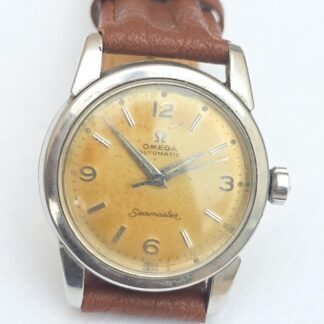Vintage OMEGA Seamaster Ref 2828 Cal 470 Patina Dial Stainless Steel Men's Watch