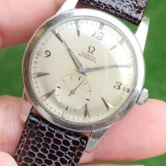 Vintage Omega Ref 2576 11 Automatic Bumper Cal 342 Men's Stainless Watch
