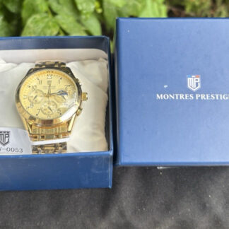 NOS Invicta Montres Prestige GOLD BEAUTY 39mm Watch - VIDEO - READ