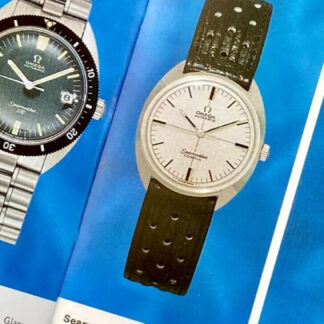 19mm Véritable Corfam Bracelet Montre pour Vintage Omega Cosmic Seamaster