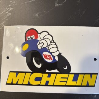 MICHELIN PLAQUE PUBLICITAIRE ÉMAILLÉE 15x10 Cm