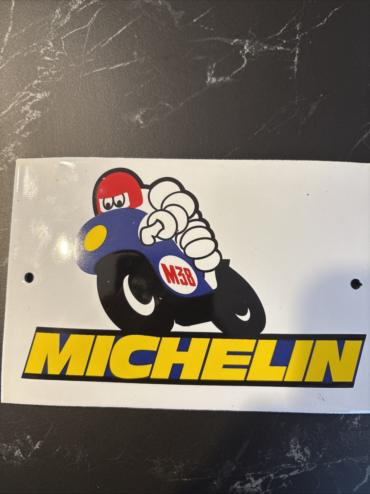 MICHELIN PLAQUE PUBLICITAIRE ÉMAILLÉE 15x10 Cm