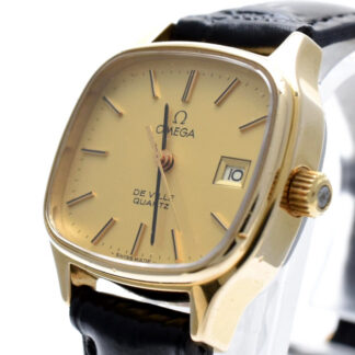 Vintage [N MINT] OMEGA Deville Quartz Cal.1360 Gold 26mm Ladies Watch JAPAN
