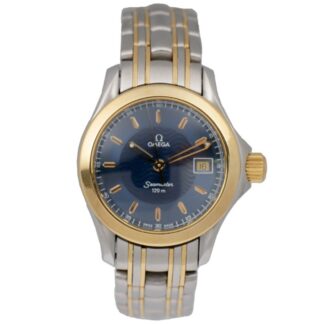 Omega Seamaster 120 2371.81 Women's Navy Dial Two-tone Working