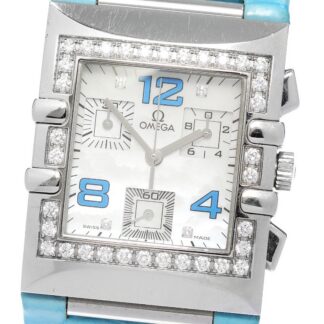 OMEGA 1847.76.61 Constellation Quadrant Diamond Bezel Chronograph Quartz Ladies