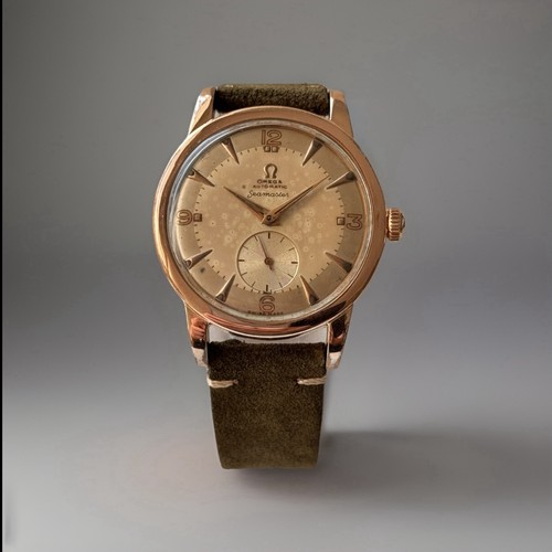 Omega Seamaster 2493-1 Automatic bumper Cal. 332 Wristwatch Rose Gold 80 microns
