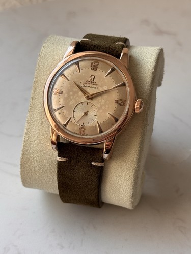 Omega Seamaster 2493-1 Automatic bumper Cal. 332 Wristwatch Rose Gold 80 microns