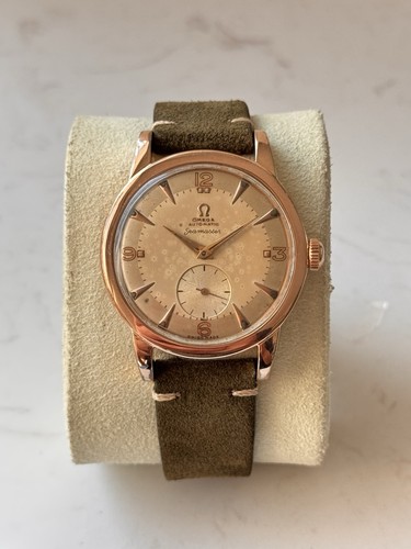 Omega Seamaster 2493-1 Automatic bumper Cal. 332 Wristwatch Rose Gold 80 microns