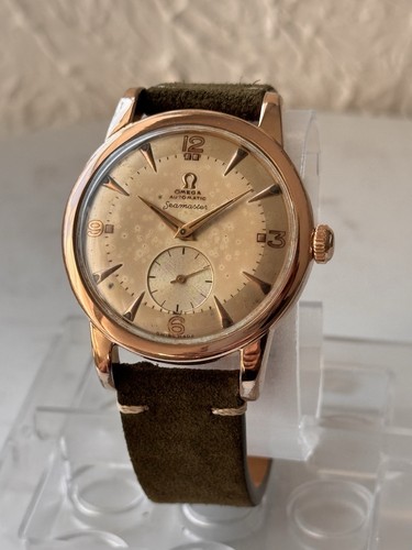 Omega Seamaster 2493-1 Automatic bumper Cal. 332 Wristwatch Rose Gold 80 microns