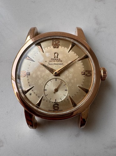 Omega Seamaster 2493-1 Automatic bumper Cal. 332 Wristwatch Rose Gold 80 microns