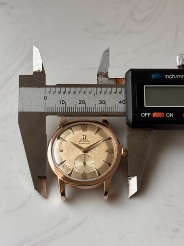 Omega Seamaster 2493-1 Automatic bumper Cal. 332 Wristwatch Rose Gold 80 microns