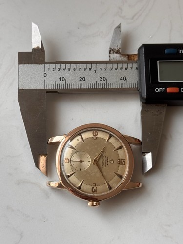 Omega Seamaster 2493-1 Automatic bumper Cal. 332 Wristwatch Rose Gold 80 microns