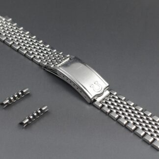 Bracelet vintage Exc+5 OMEGA 1037 18mm embout maillon 609 homme acier...