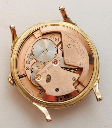 Vintage 1952 Omega Bumper Automatic Cal. 344 Gold Filled Watch F6251