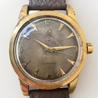 Vintage Omega Seamaster 2577-19 354 Automatic Bumper Honeycomb 1950s Gold Filled