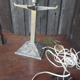Pied De Lampe Art Deco- Bronze Argente