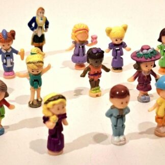 Poupées Polly Pocket, voiture vintage et cheval Bluebird