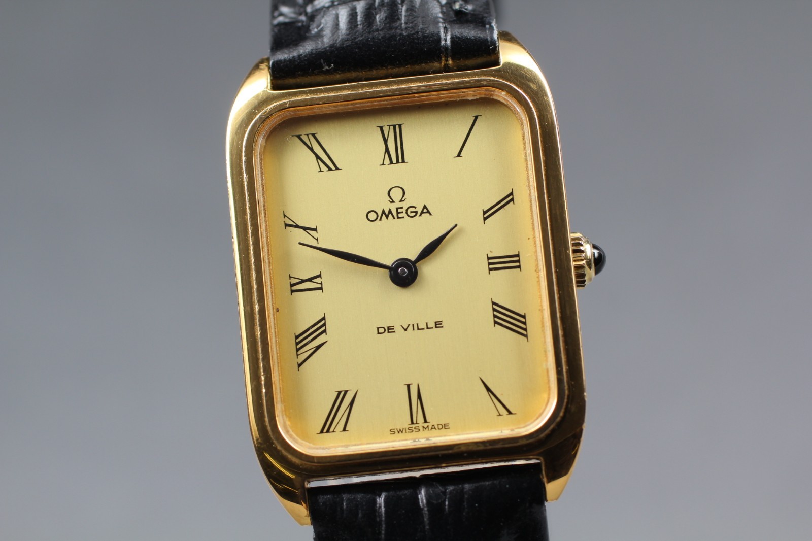 Vintage " près de : Mint " OMEGA Ville Cal.625 Romain Or Manuel Hommes Montre