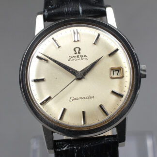 Vintage 1965[Near Mint] Omega Seamaster Cal.562 Date Automatic Silver Men JAPAN