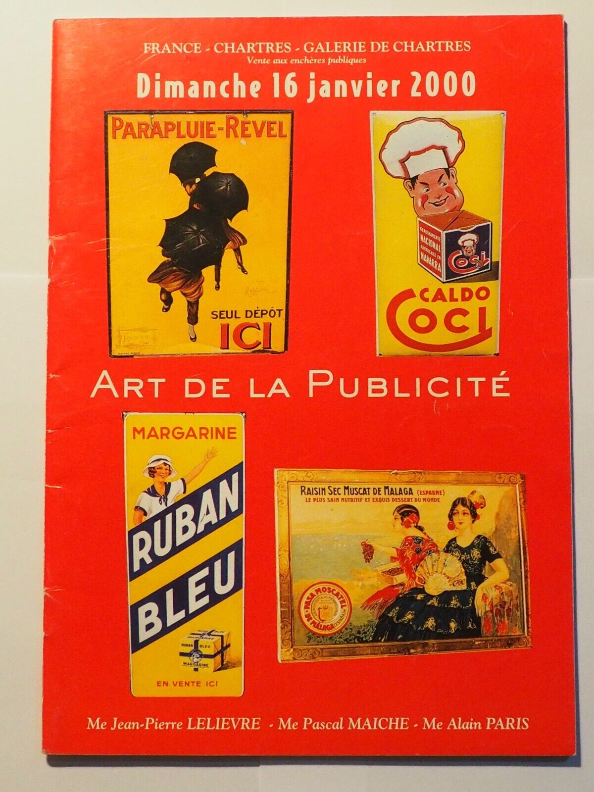 Catalogue de Ventes Chartres Janv. 2000 - PLAQUES EMAILLEES PUBLICITAIRES - TBE