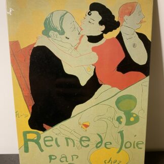 Henri de TOULOUSE-LAUTREC : Reine de Joie 1927, Plaque publicitaire métallique