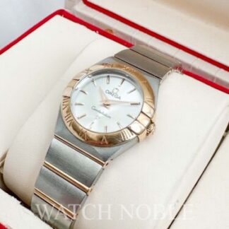 Pre-Owned Omega Constellation Quartz Steel and Rose Gold 24mm 123.20.24.60.02.00