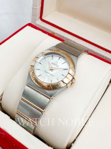 Pre-Owned Omega Constellation Quartz Steel and Rose Gold 24mm 123.20.24.60.02.00