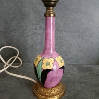 Lampe Art Déco en Céramique  Ancienne,