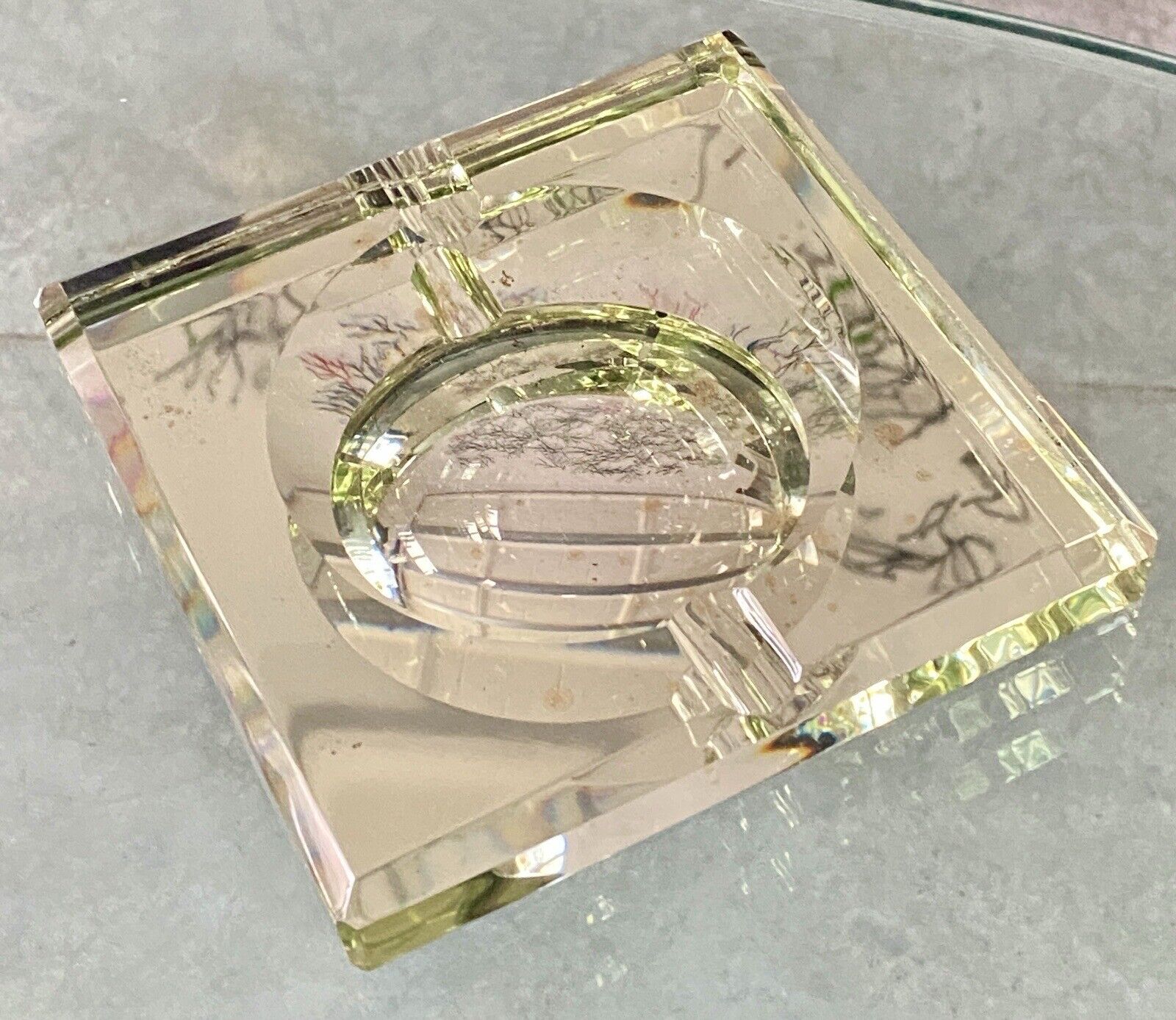 CENDRIER ART DECO JEAN LUCE POUR SAINT GOBAIN 1930