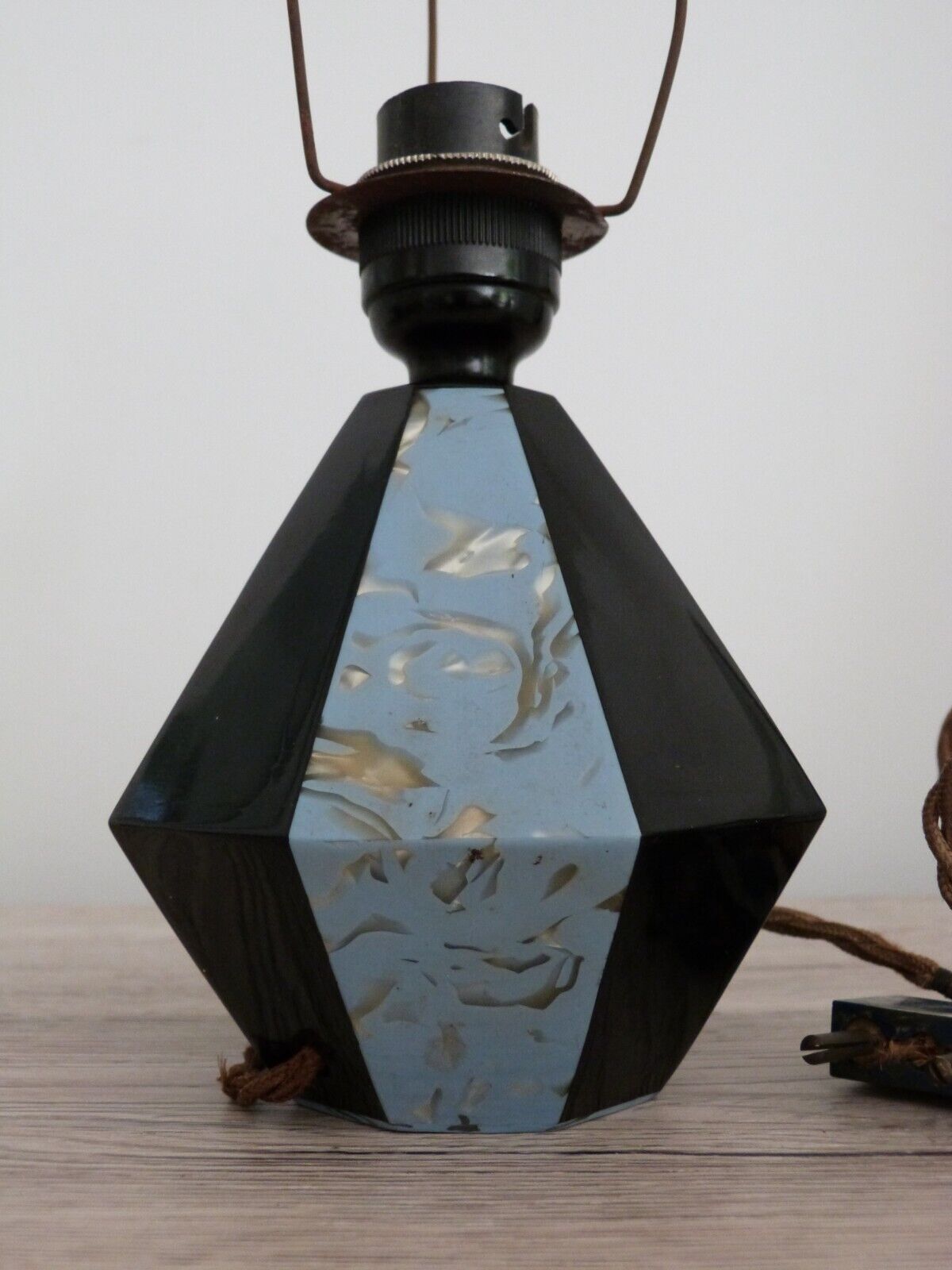 ancien pied de lampe art déco bakélite 1930