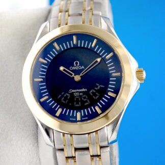 Mens Omega Seamaster 18K Gold Multifunction Digital Chronograph watch - 2321.81