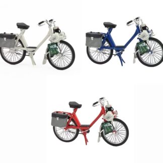 lot de 3 miniatures solex 3800 1969 Bleu blanc rouge NOREV vélosolex  1/18ème