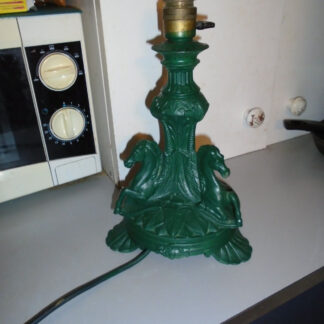 SUPERBE  PIED DE LAMPE "LES CHEVAUX DE MARLY".TOUT EQUIPER..ART NOUVEAU.1898..