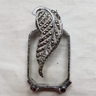 LORGNONS BINOCLES PLIANTS FORME PINCE BROCHE AVEC MARCASSITES