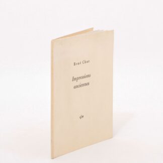 CHAR - Impressions anciennes | Édition originale 1972